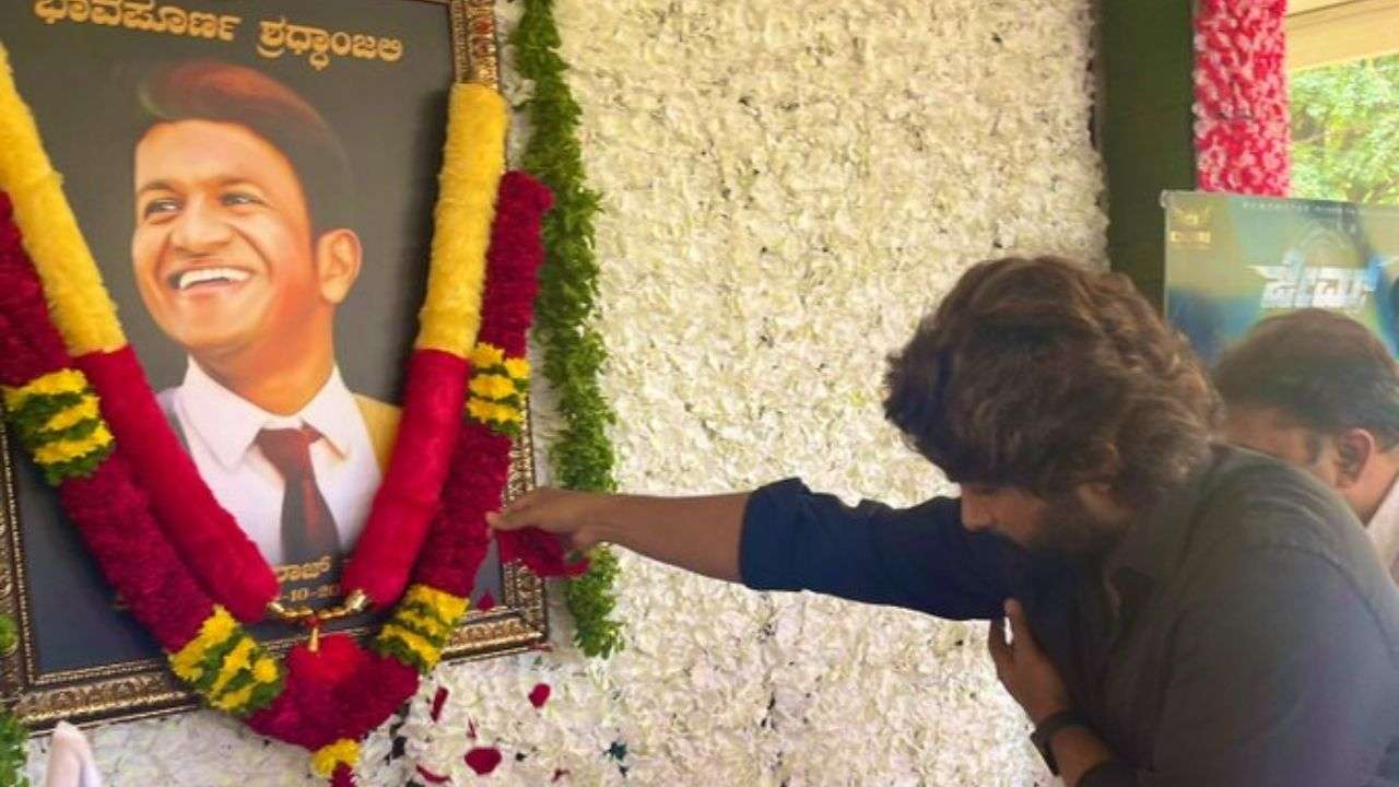 Pushpa&#39; star Allu Arjun pays tribute to late Puneeth Rajkumar, pens  heartwarming note