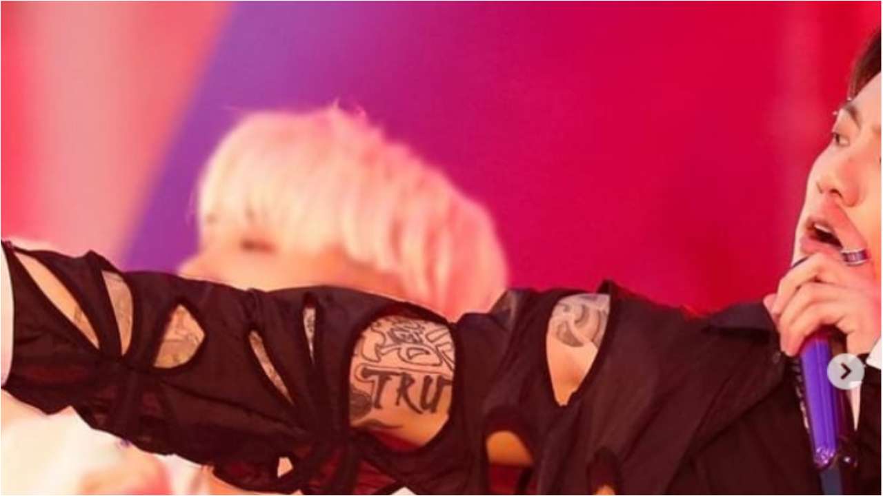 BTS Jungkooks Sleeve Tattoo Receives Mixed Opinions  KpopStarz