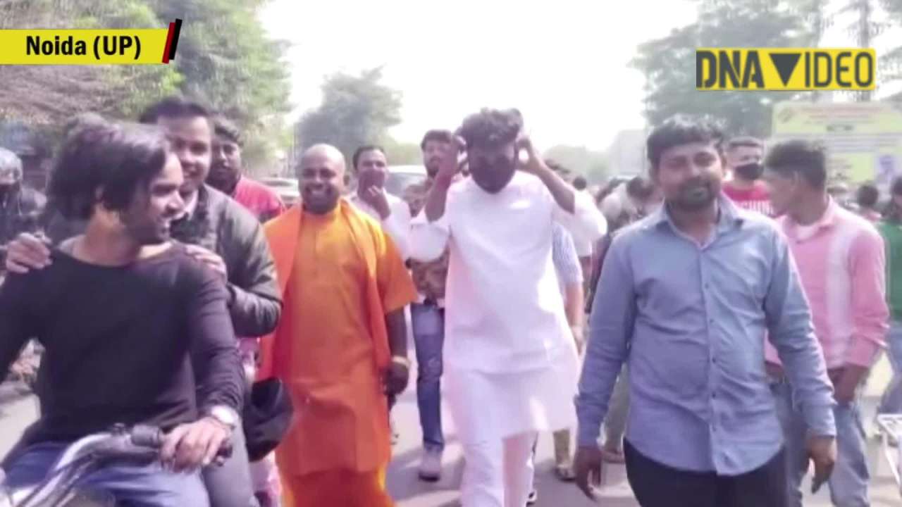 UP Polls: Man dressed as CM Yogi Adityanath casts vote in Noida
