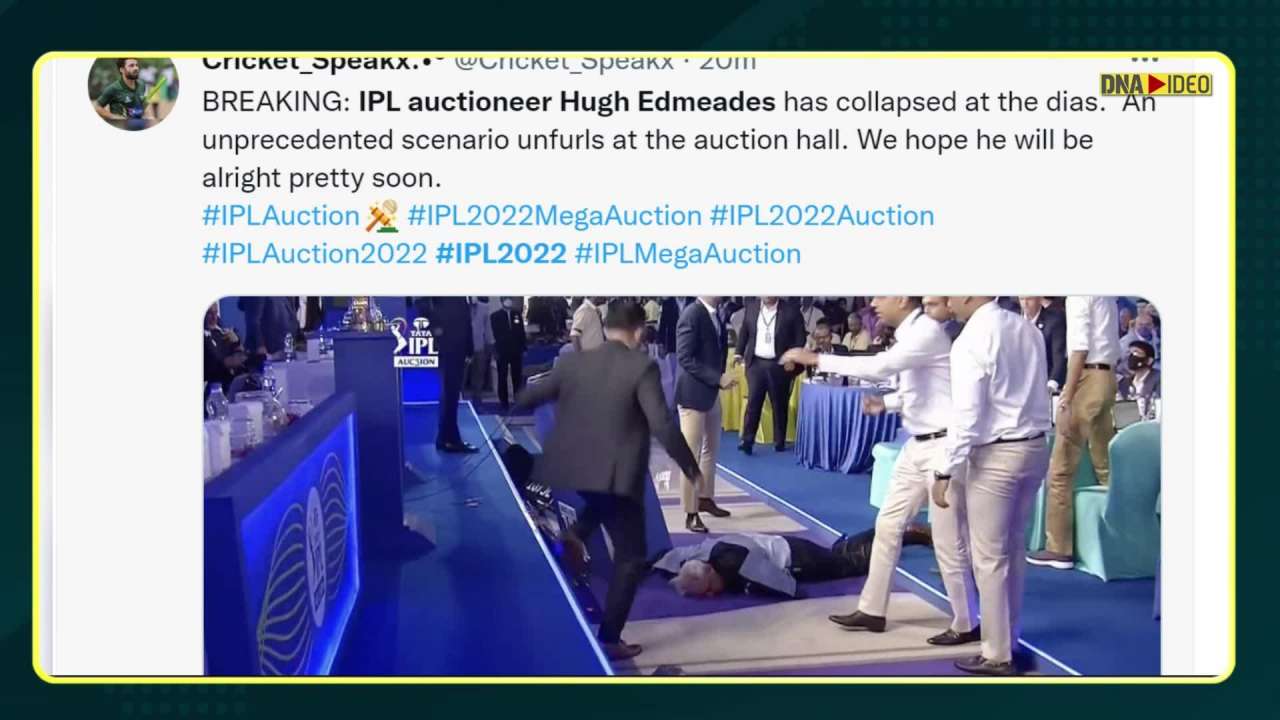 IPL 2022 Auctioneer Hugh Edmeades Collapses During Live Auction