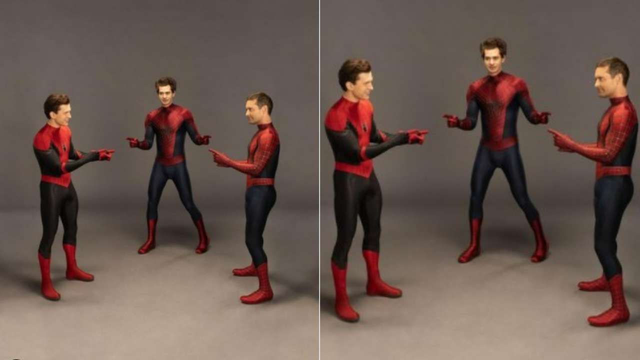 VIRAL: Tom Holland, Tobey Maguire and Andrew Garfield recreate iconic  Spider-Man pointing meme
