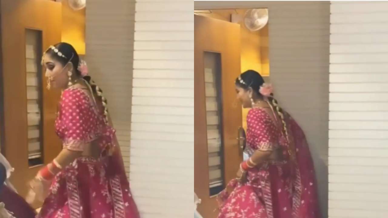 Mera dulha bhag jayega kisi aur ke sath': Bride rushes out of salon - WATCH hilarious viral video Mera dulha bhag jayega kisi aur ke sath': Bride rushes out of salon - WATCH hilarious viral video
