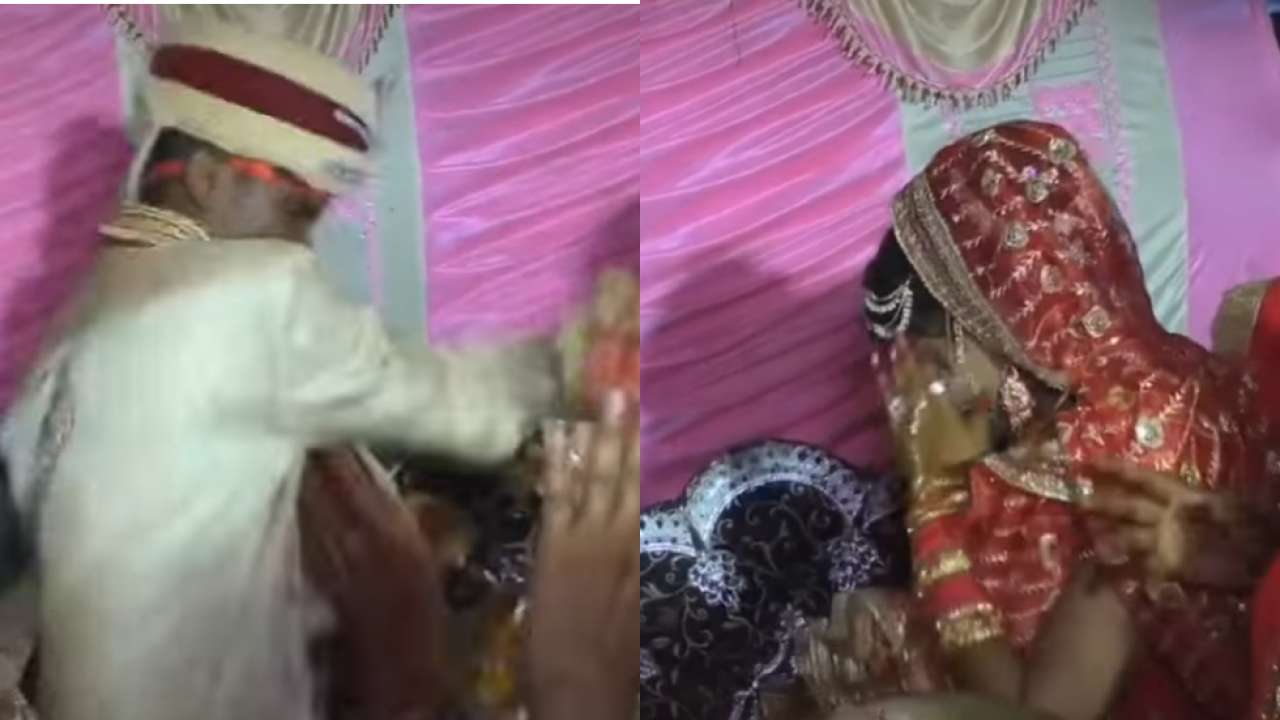 Groom angrily slaps bride during varmala ceremony - SHOCKING video has more  than 2 million views