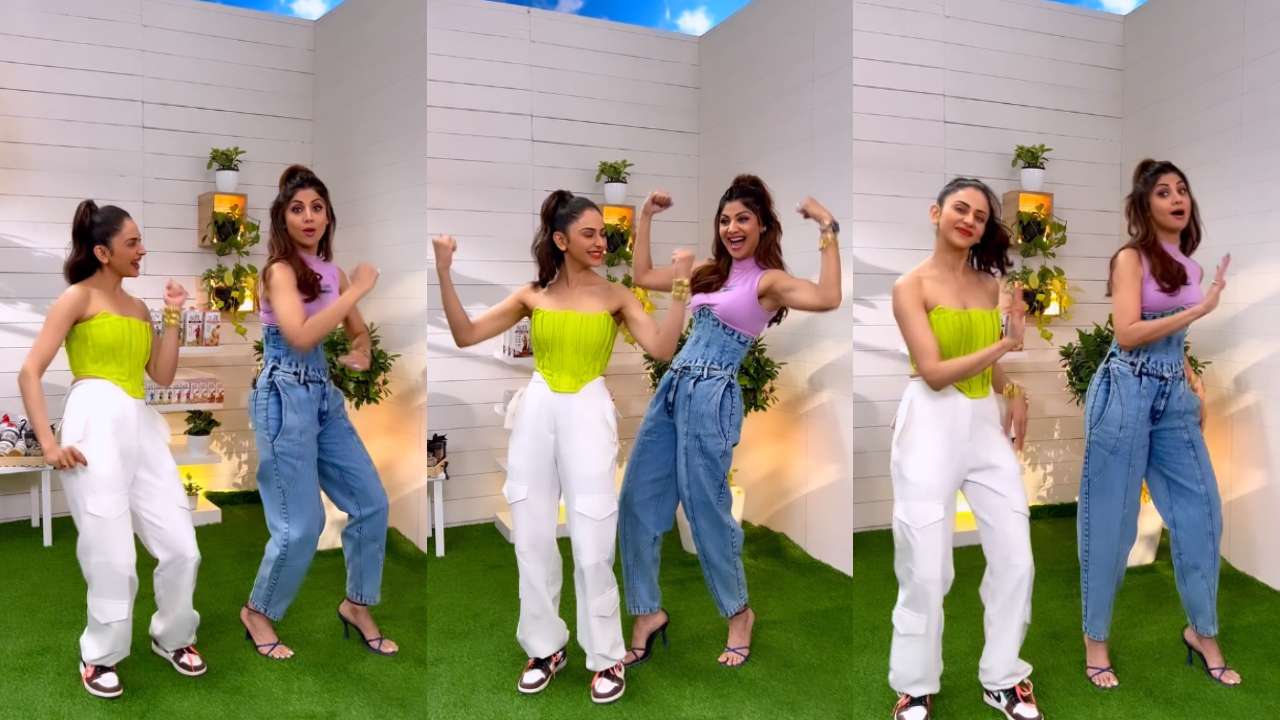 1280px x 720px - Shilpa Shetty grooves with Rakul Preet Singh on the latter's hit 'Hauli  Hauli', fans say 'you girls are goals'