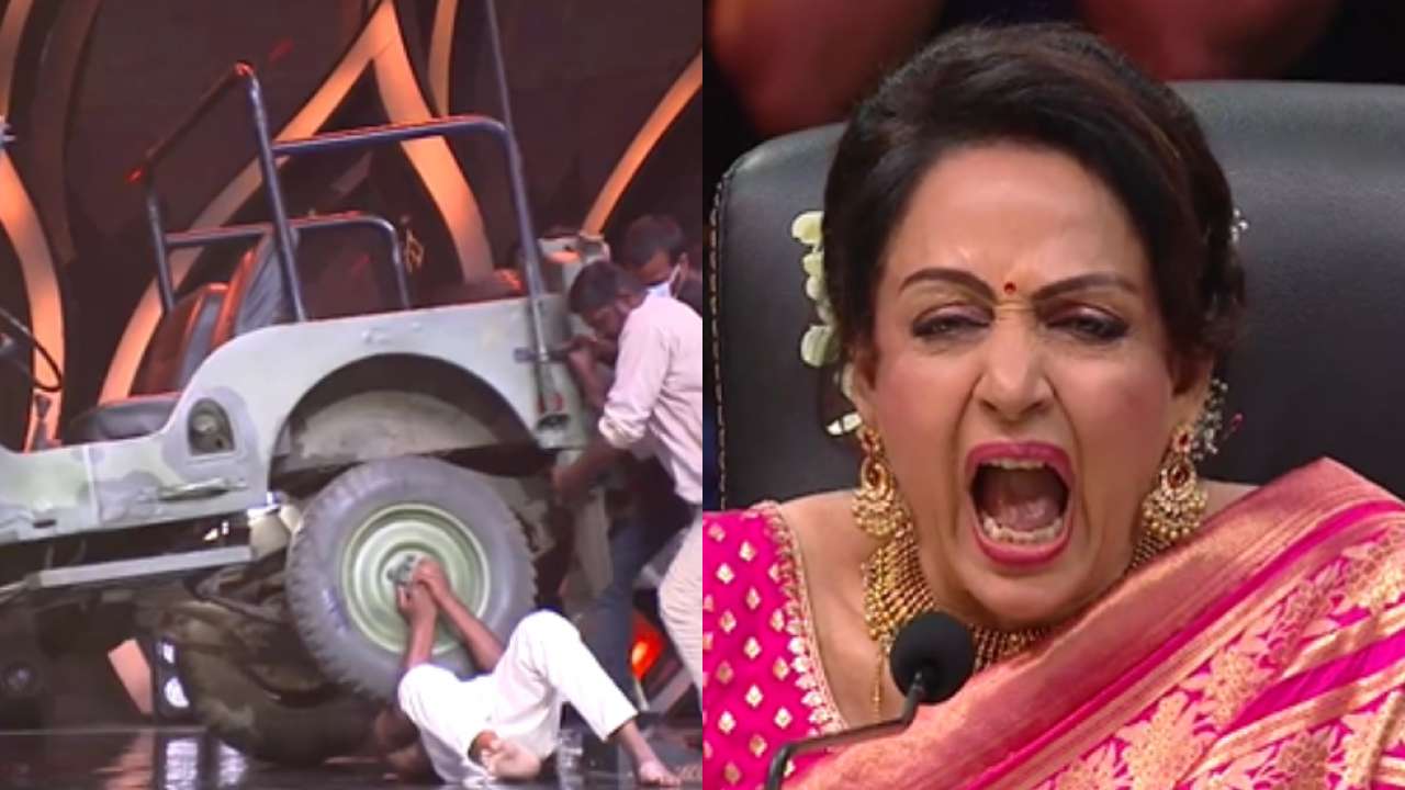 Hema Malini Ki Xxx Video Hema Malini Xxx Video - Viral video: 'Hunarbaaz' contestant lets jeep run over him during act, Hema  Malini watches in shock