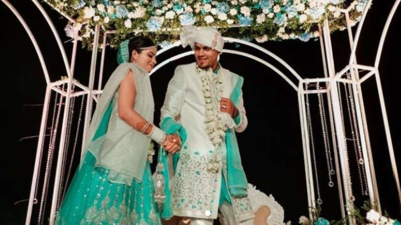 Punjab Kings' leg-spinner Rahul Chahar married his girlfriend Ishani
