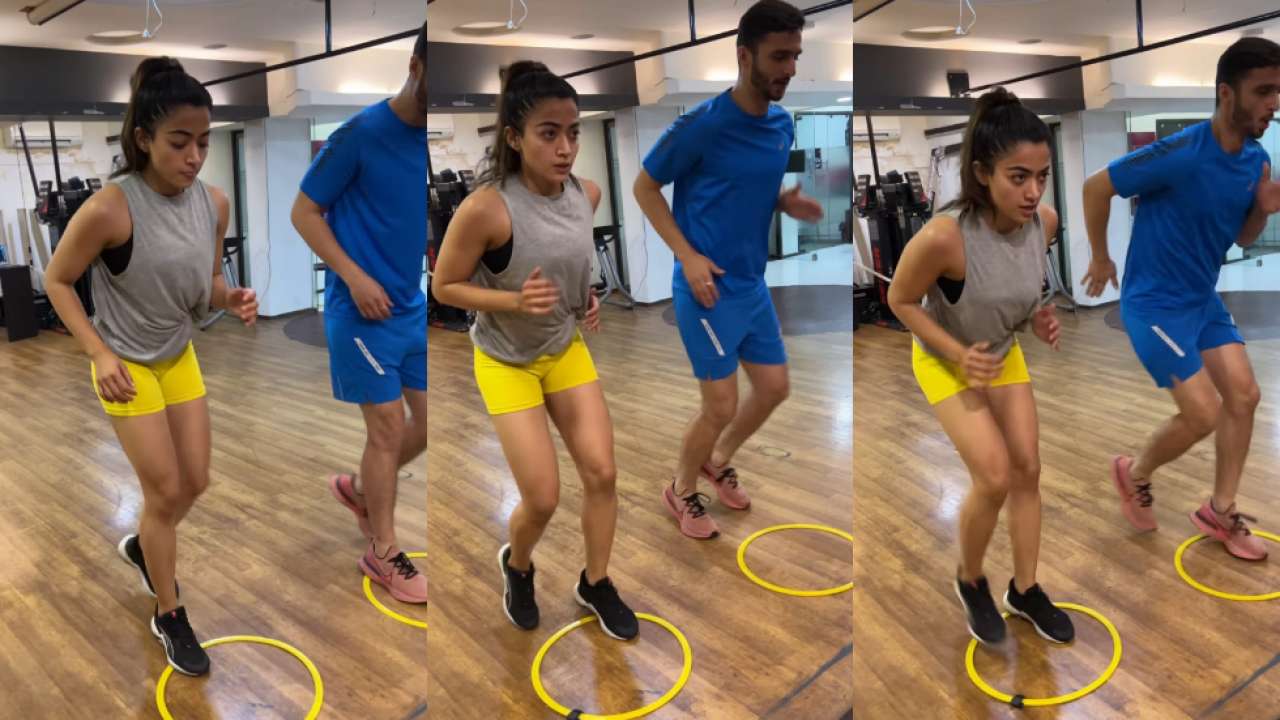 WATCH: Rashmika Mandanna sets fitness goals with her intense workout