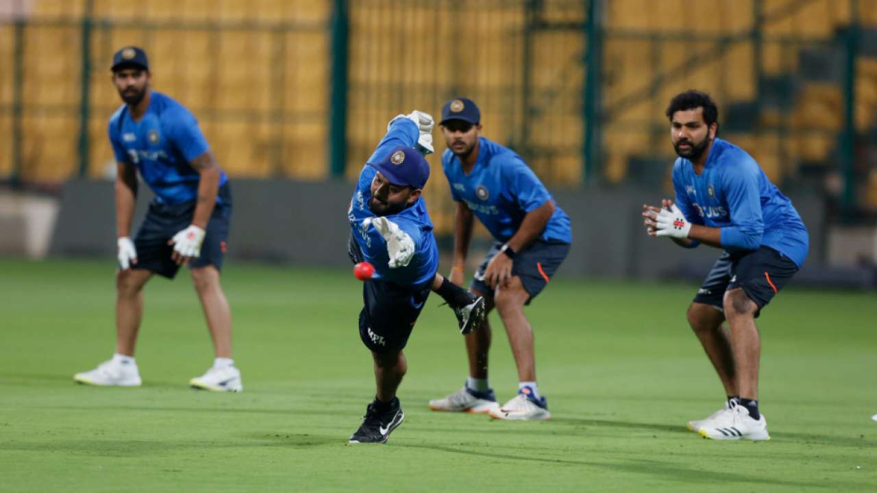 IND vs SL Ahead of pinkball Test, Team India practice under lights in