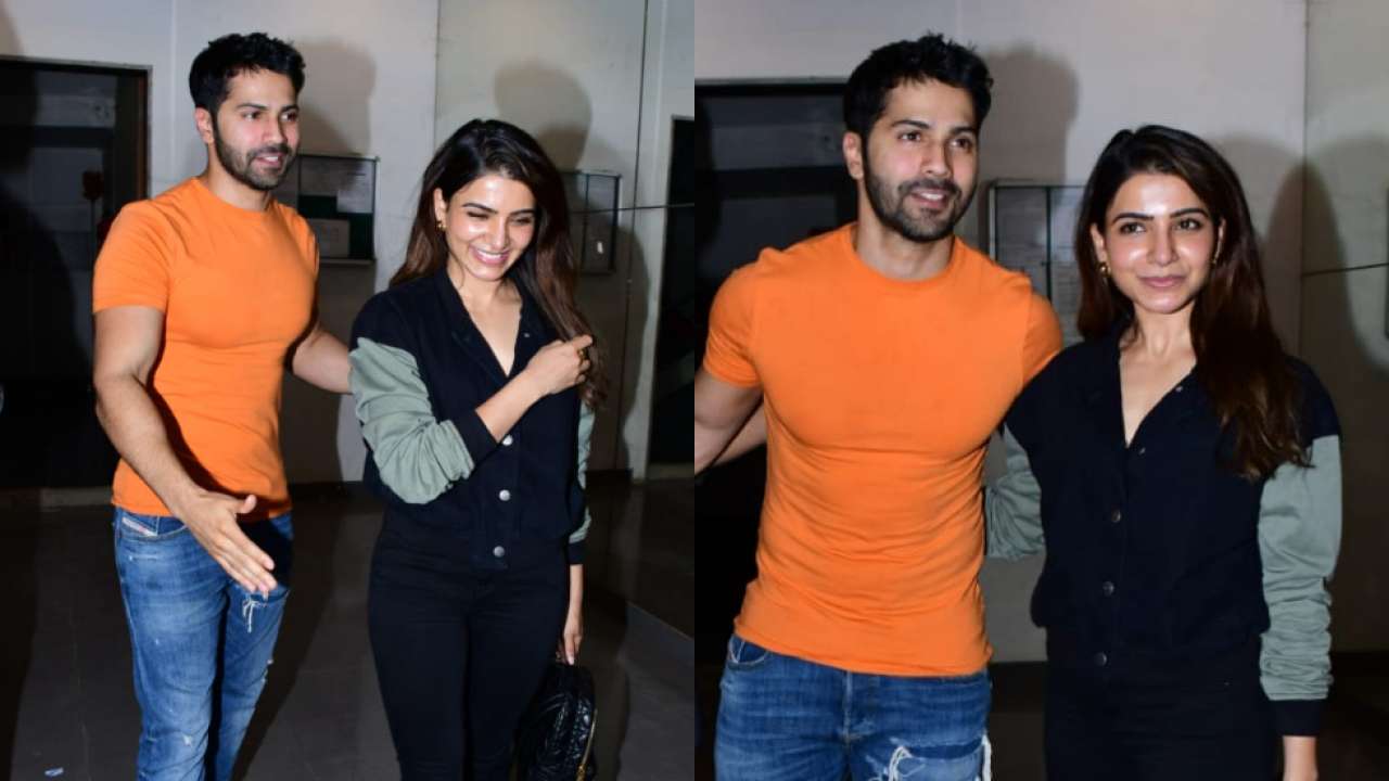 Varun Dhawan protects Samantha Ruth Prabhu from paps, says 'kyun dara rahe ho' - WATCH