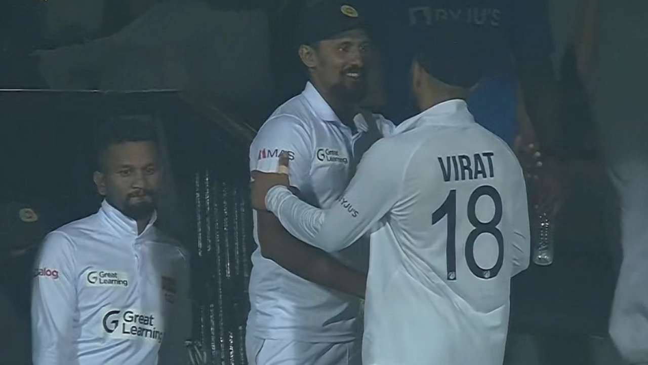 IND vs SL: Suranga Lakmal gets guard of honour for his last Test as India  declare after leading by 446 runs