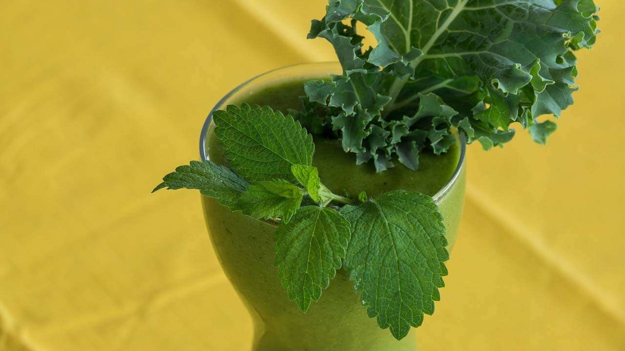 Mint juice or sorbet to keep you stomach cool