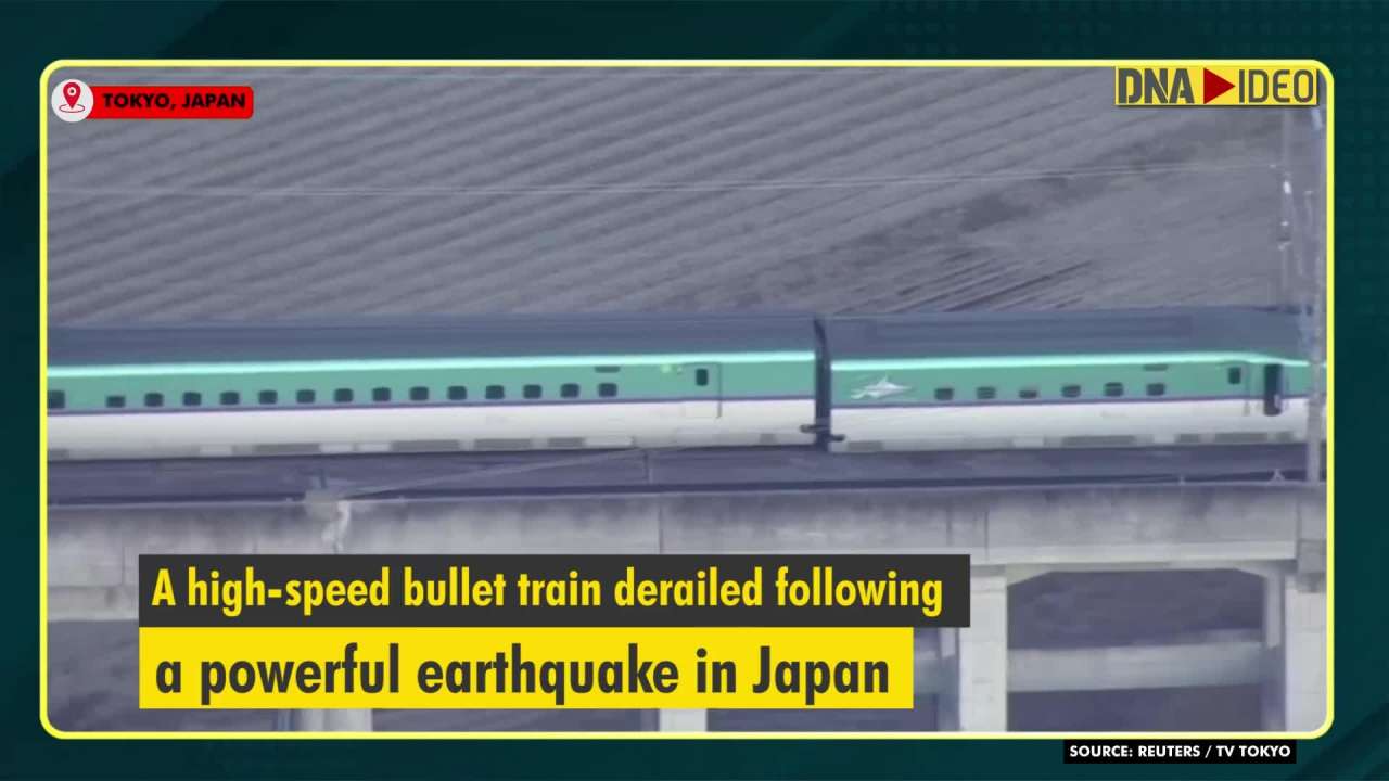 Terrifying! Bullet Train Derails After Earthquake In Japan