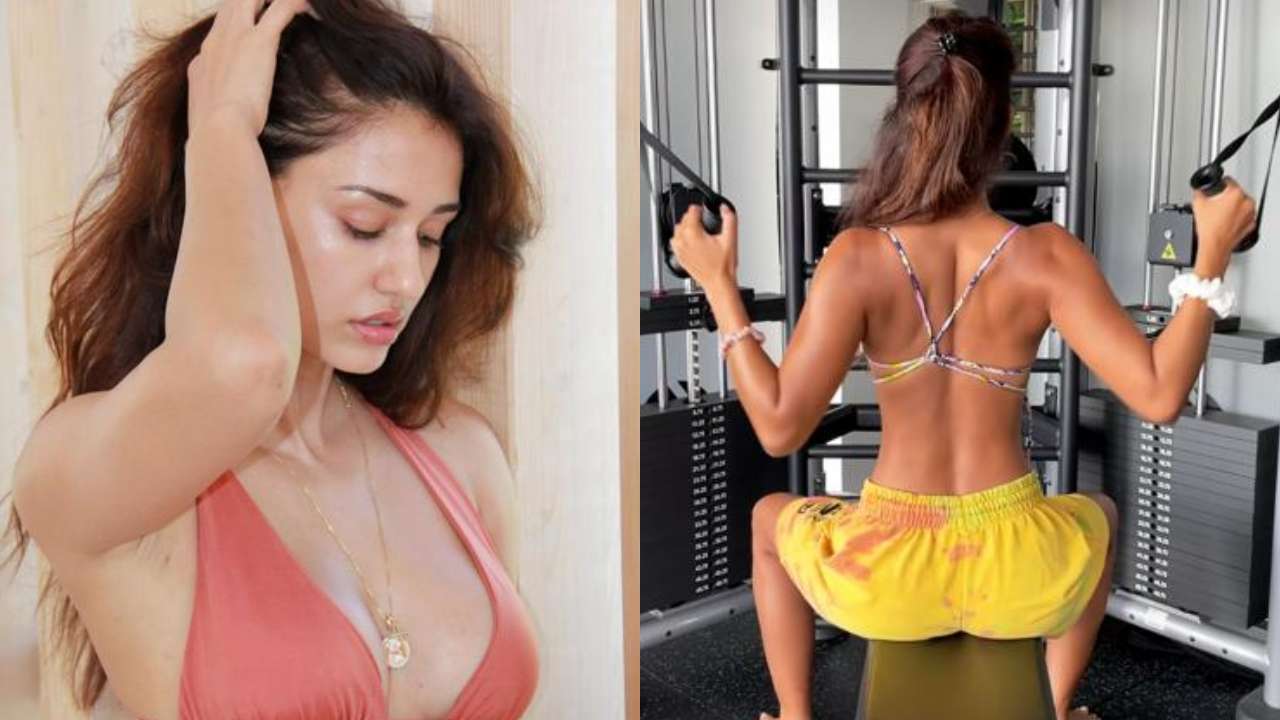 Disha Patanis X X X - Disha Patani sets internet on fire with her workout video, flaunts toned  back in viral clip - Watch