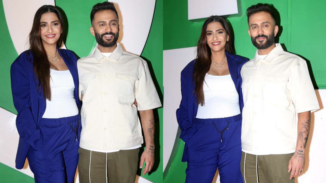 Sonam Kapoor-Anand Ahuja are all smiles for the cameras