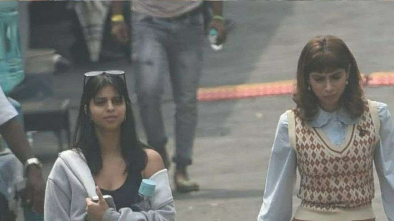 Suhana Khan, Agastya Nanda seen with Zoya Akhtar in Mumbai, fans