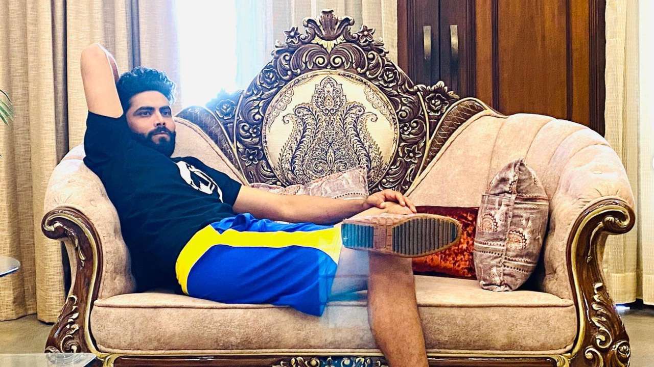 Ravindra Jadeja's living room