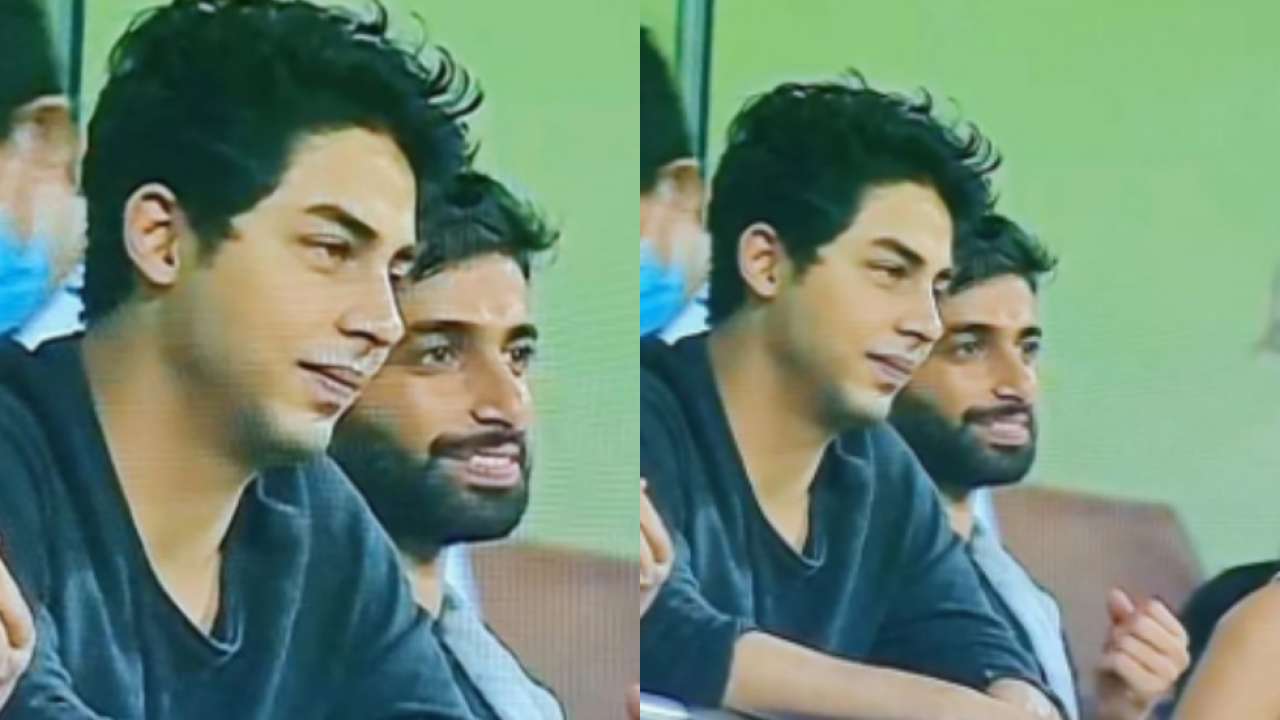 Shah Rukh Khan’s son Aryan Khan spotted watching IPL match, fans gush over his smile – Photos inside