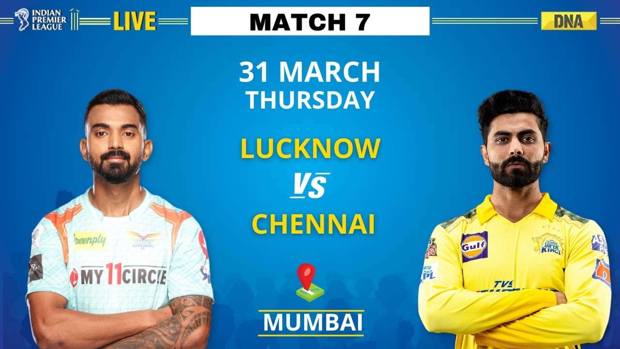 IPL 2022 CSK vs LSG match live updates Dhonis late hitting take CSK to 210