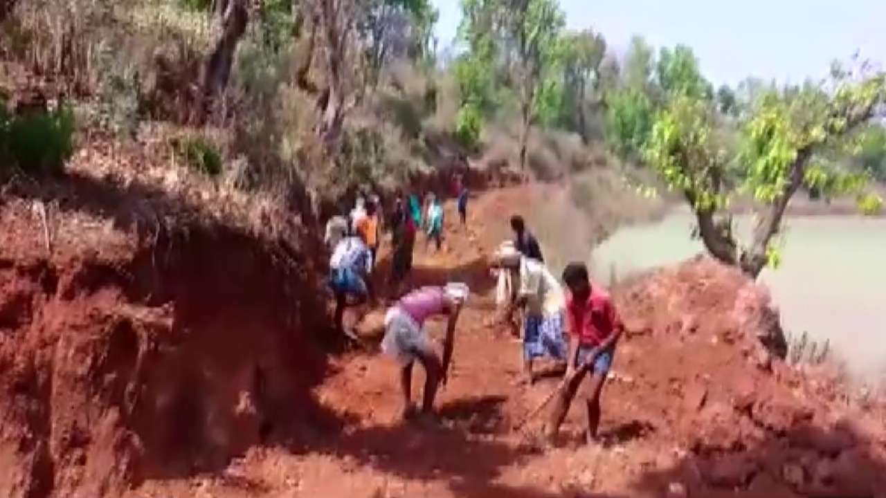 Fed up with government apathy, people of THIS village start constructing  road on their own