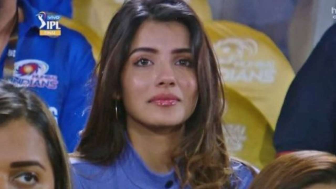 Seen cheering during MI vs CSK final in 2019