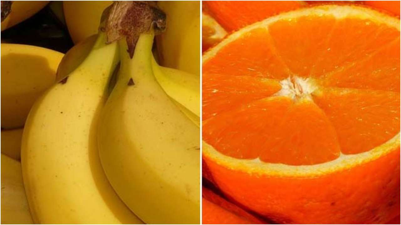Banana and Orange Face Mask
