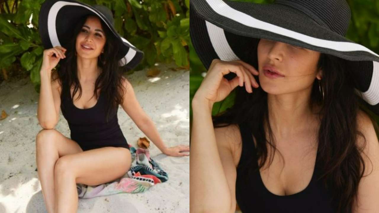 1280px x 720px - Katrina Kaif turns up the heat in sexy black monokini, see viral photos