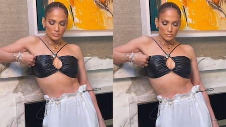 Jennifer Lopez stuns in tube top