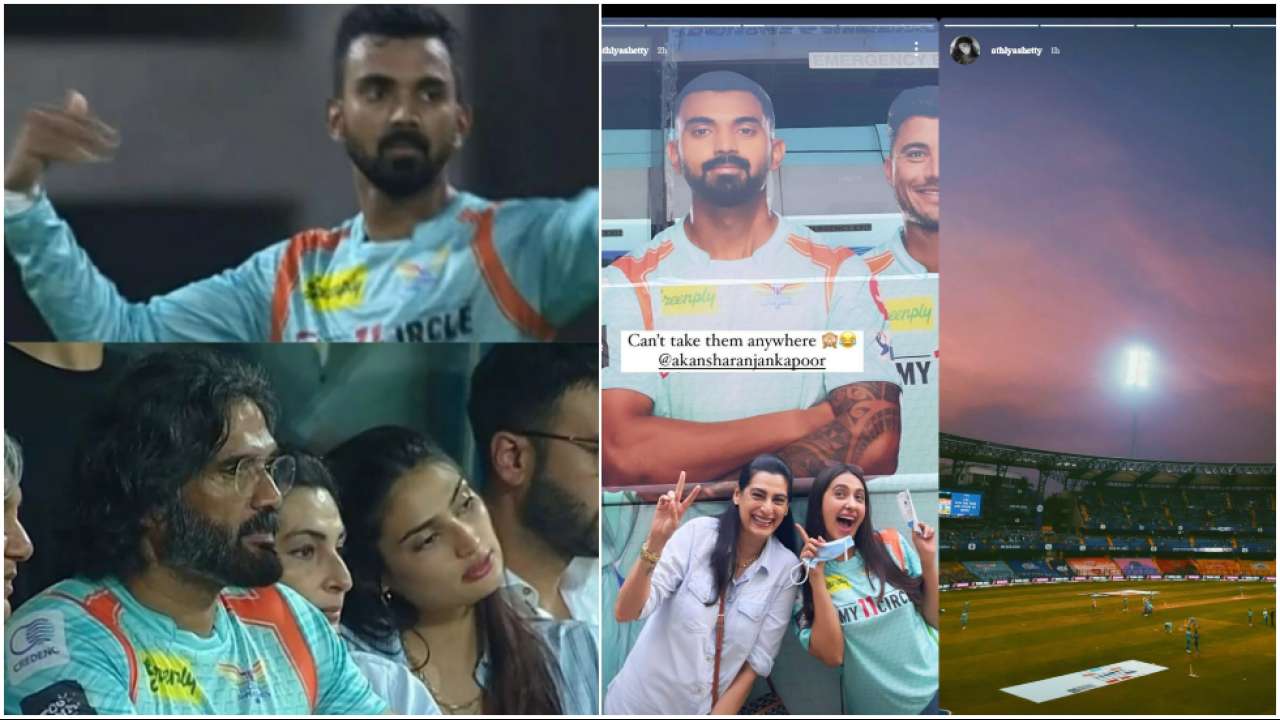 Sunil Shetty Sex Video - IPL 2022: Athiya Shetty, father Suniel Shetty spotted supporting KL Rahul's  LSG, pics go viral