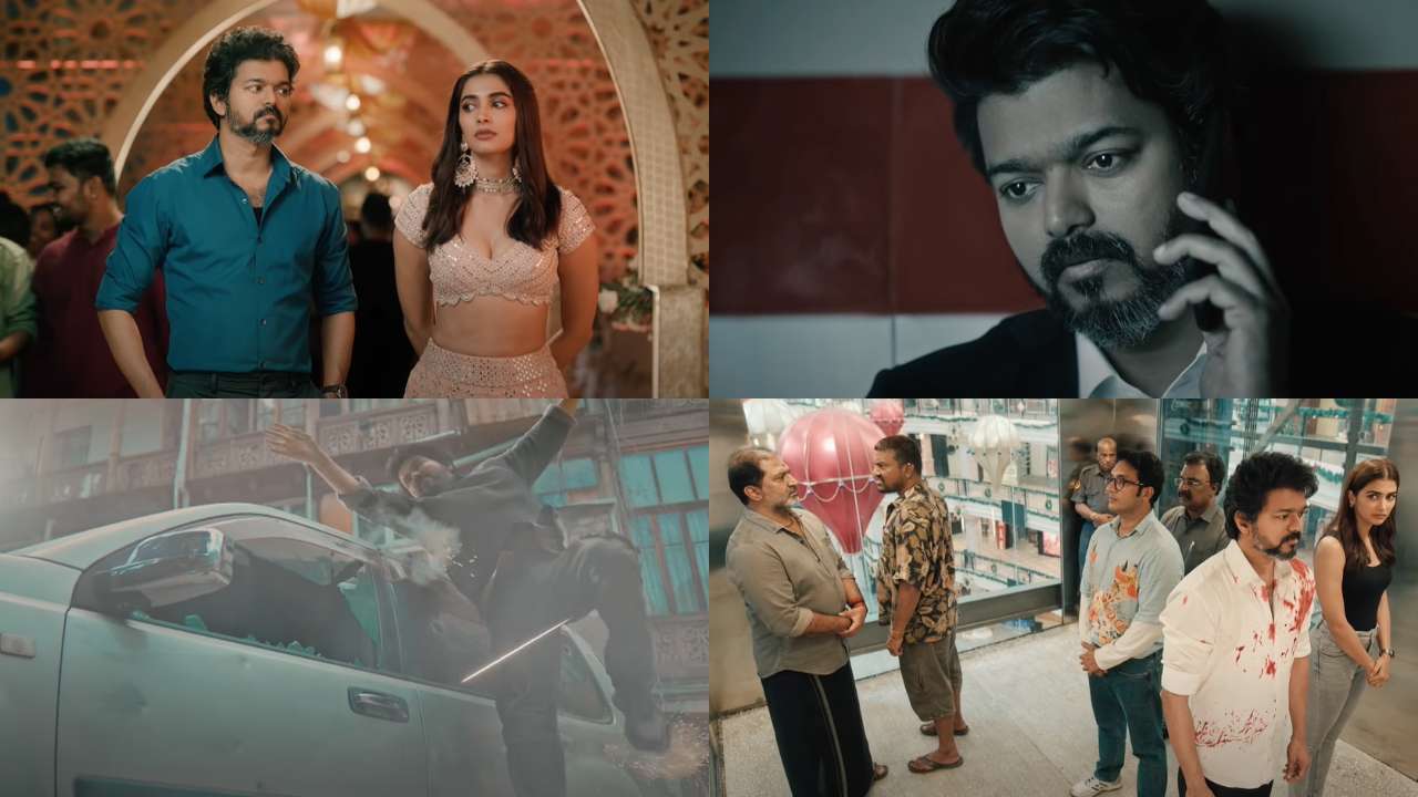Beast: Thalapathy Vijay-Pooja Hegde's romance takes center stage in action-packed promos, watch