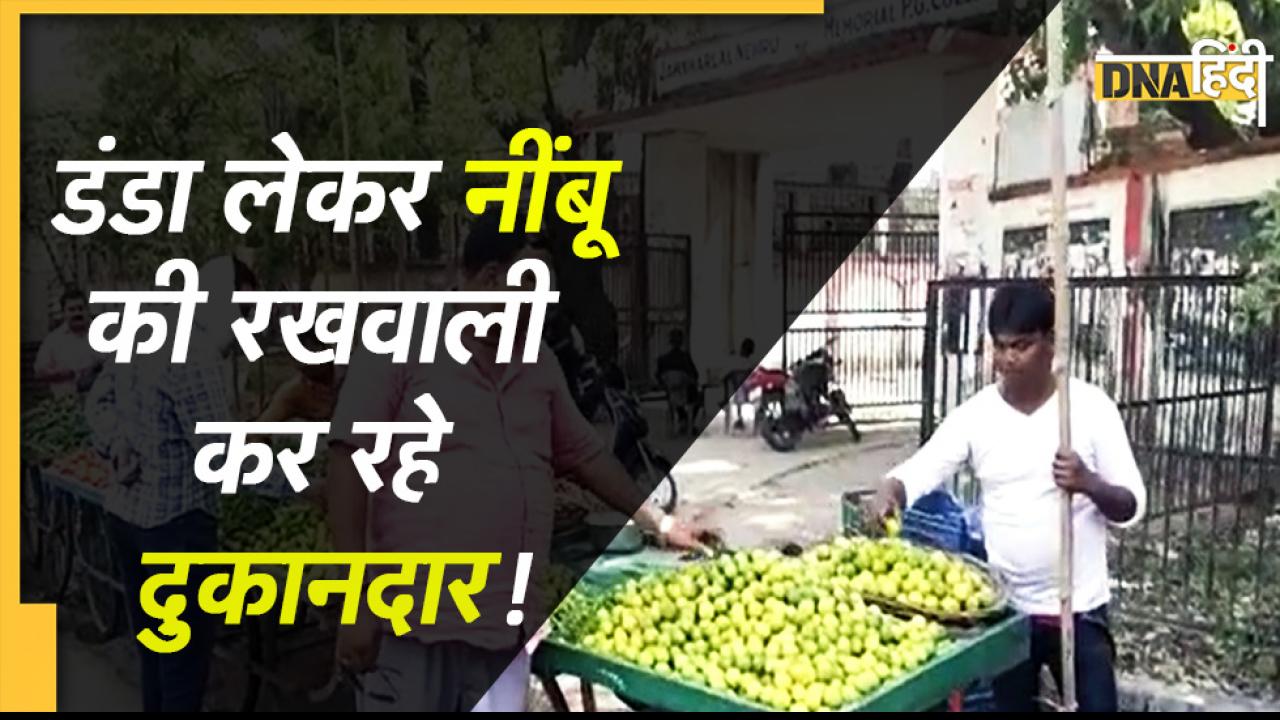 Lemon Price: डंडा लेकर नींबू की सुरक्षा कर रहे दुकानदार! बोले- ग्राहक एक भी उठा ले गया तो...