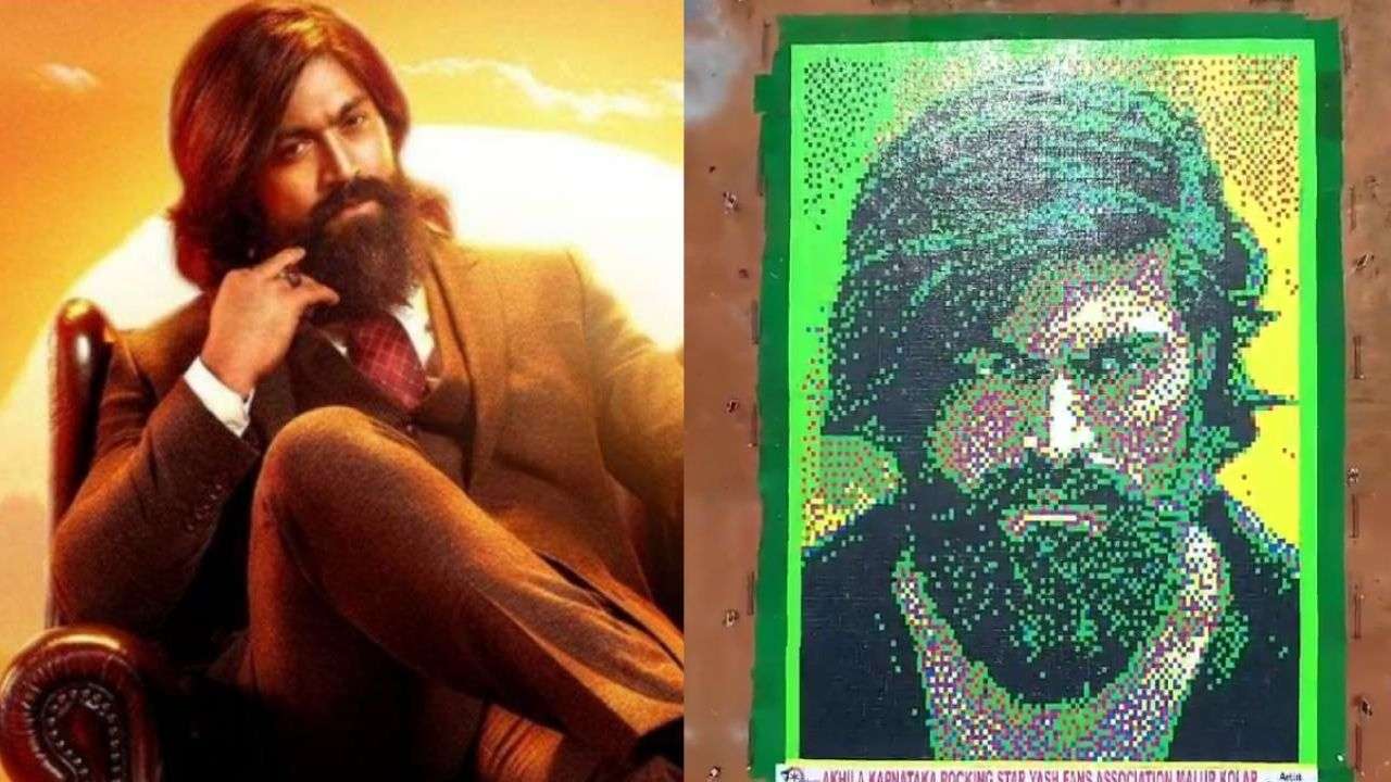 1280px x 720px - KGF Chapter 2 star Yash reacts to massive 25,650 sqft fan-art