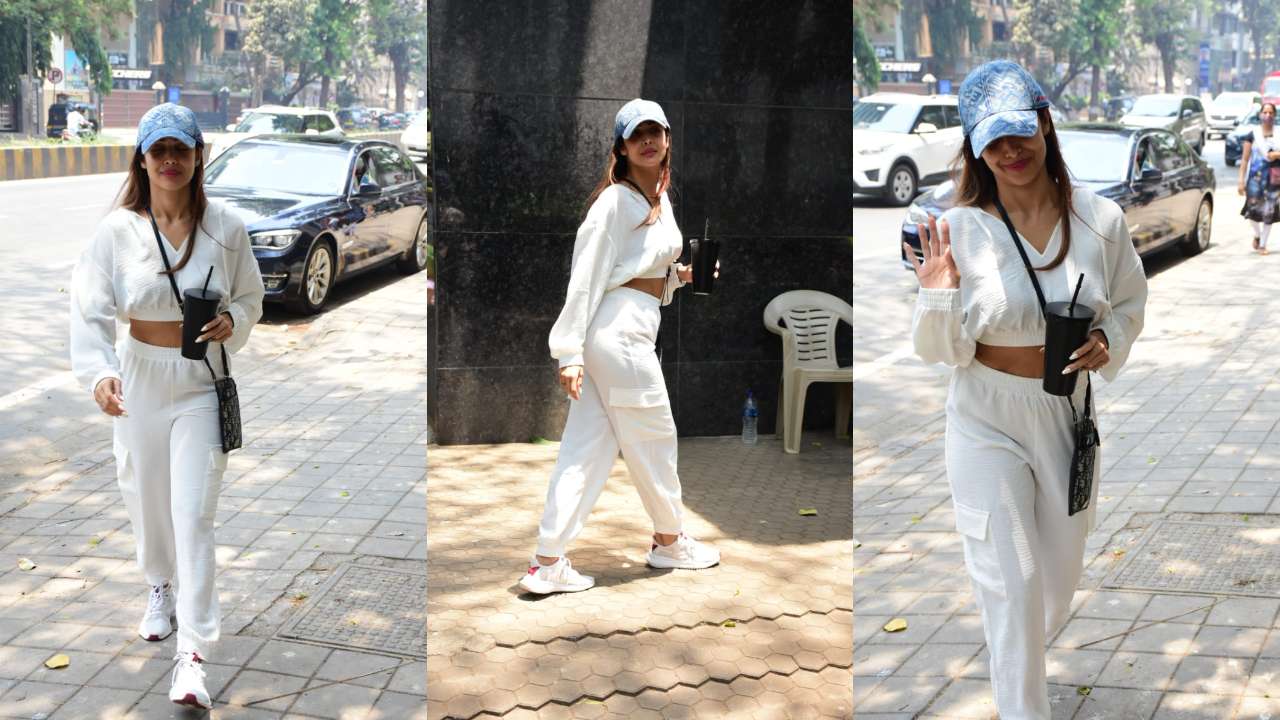 Malaika Arora in white ensemble