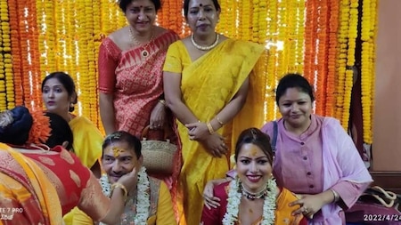 Arun Lal with his family