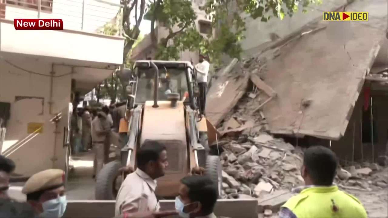 Under Construction Building Collapses In Satya Niketan Rescue Under Construction Building Collapses In Satya Niketan Rescue