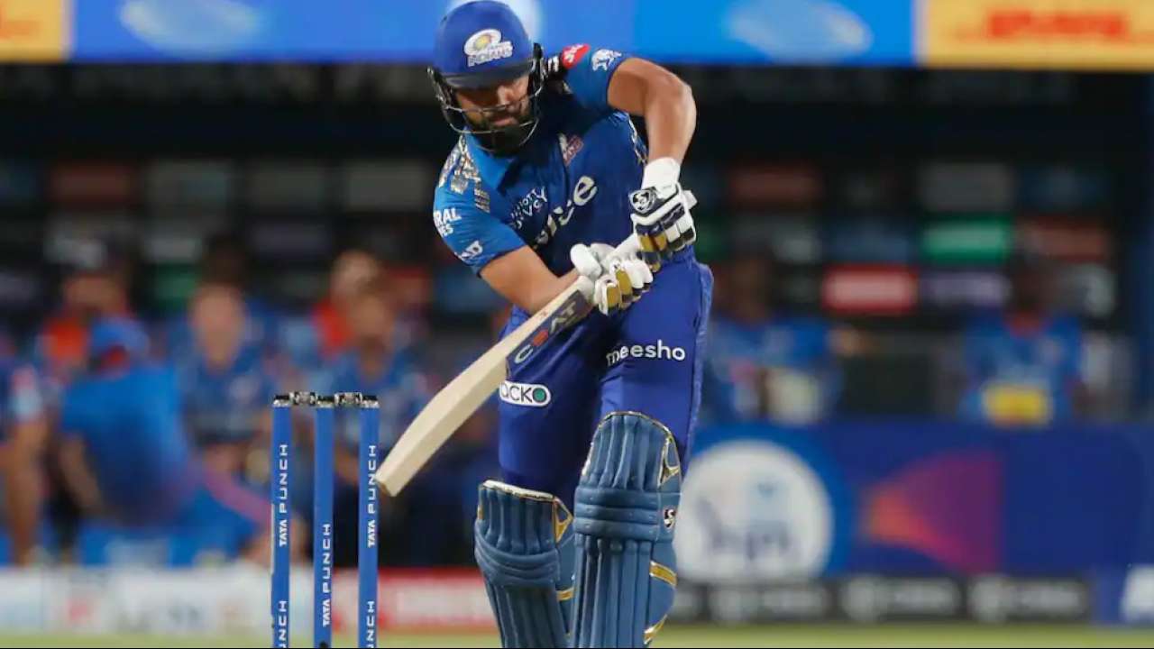 Rohit Sharma batting for Mumbai Indians