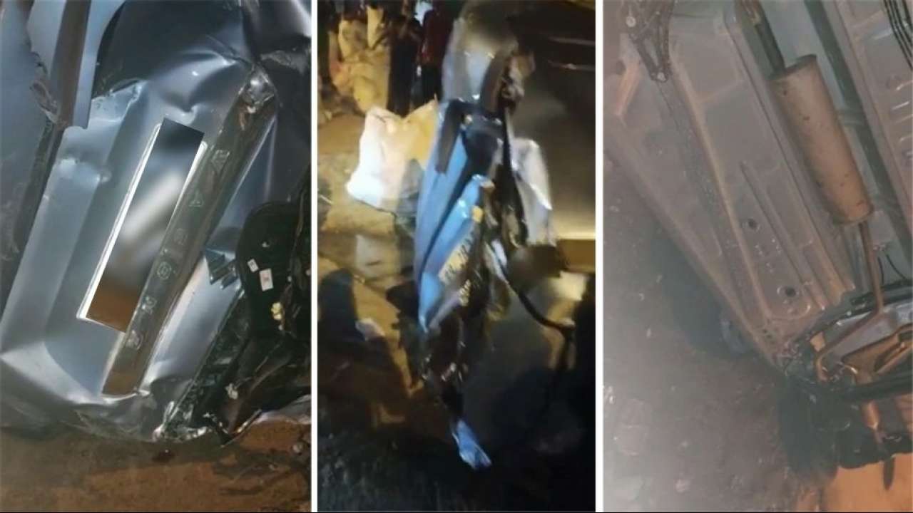 Delhi Three Dead Two Injured In Horrific Car Bike Accident In Shakarpur