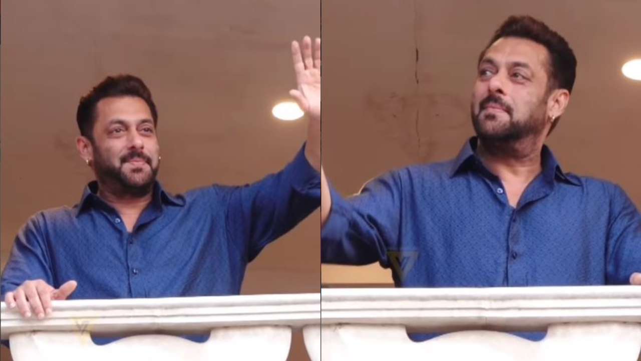 Xxx Salman Khan Ka Video - Salman Khan waves at fans on the occasion of Eid, video goes viral