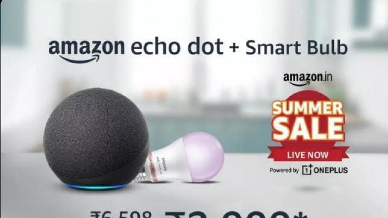 Amazon echo dot + Smart Bulb