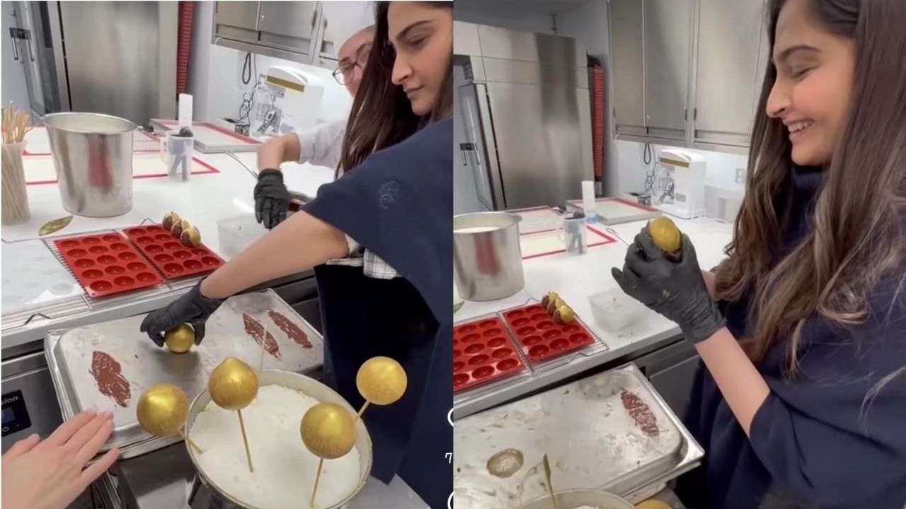 Sonam Kapoor learns to make hazelnut chocolate, netizen spots