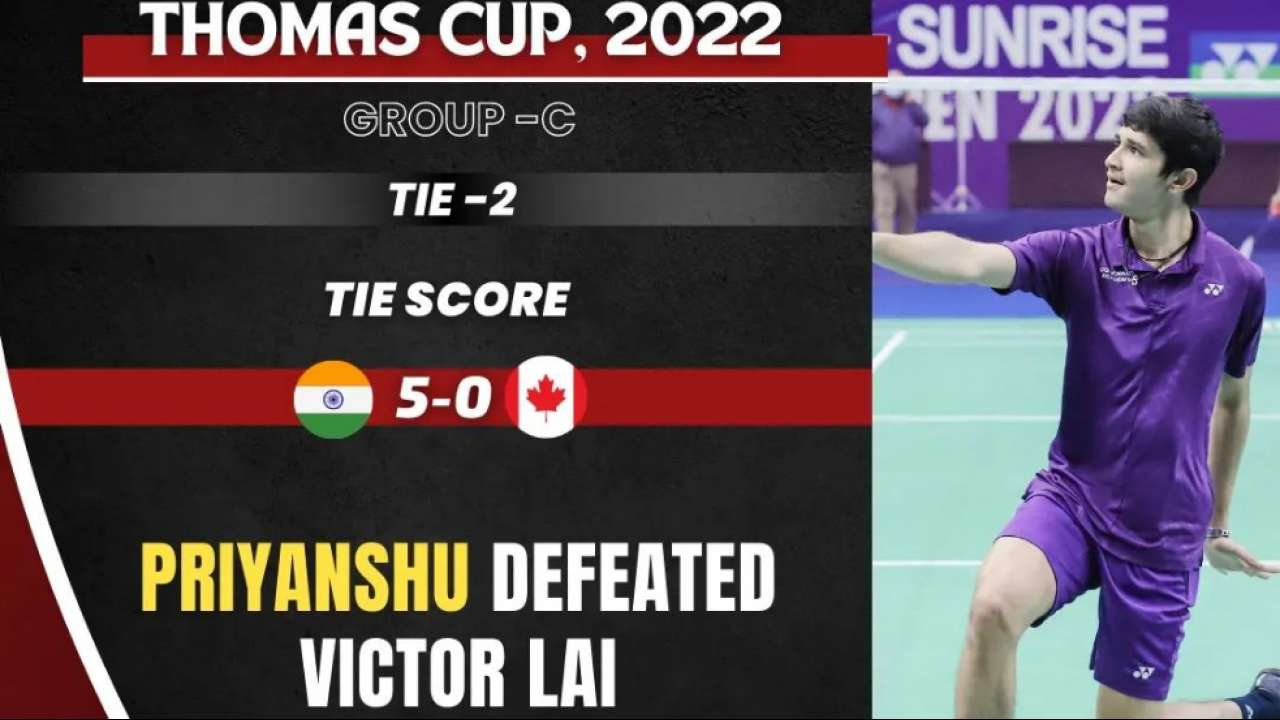Match by match Indias road to victory for the Thomas Cup 2022