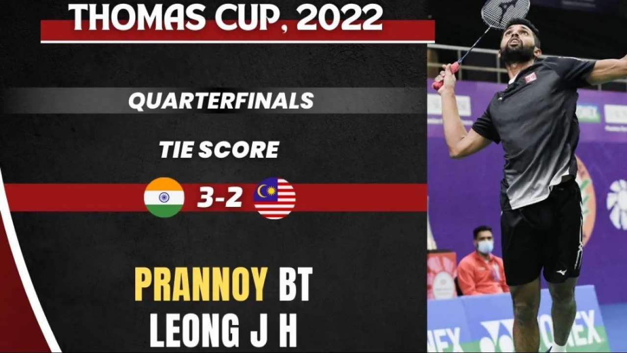 Match by match Indias road to victory for the Thomas Cup 2022