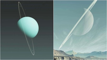 Saturn and Uranus have a common element