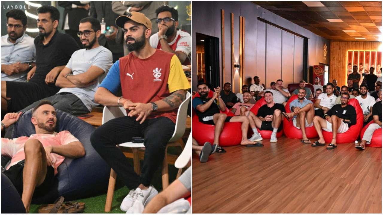 IPL 2022: Virat Kohli, Faf du Plessis and all of RCB spotted cheering for  MI, see viral pics