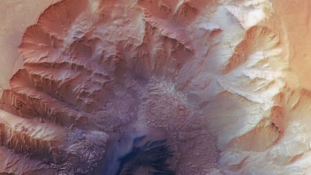 Look inside the Hebes Chasma