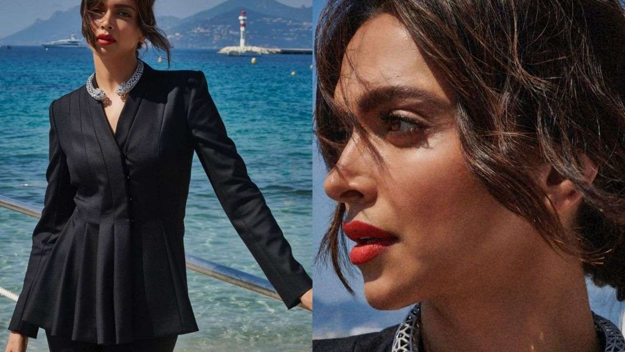 Akash on X: Deepika Padukone wearing only Custom (Louis Vuitton,  Sabyasachi and Ashi Studio) during the Cannes Film Festival, 2022.   / X