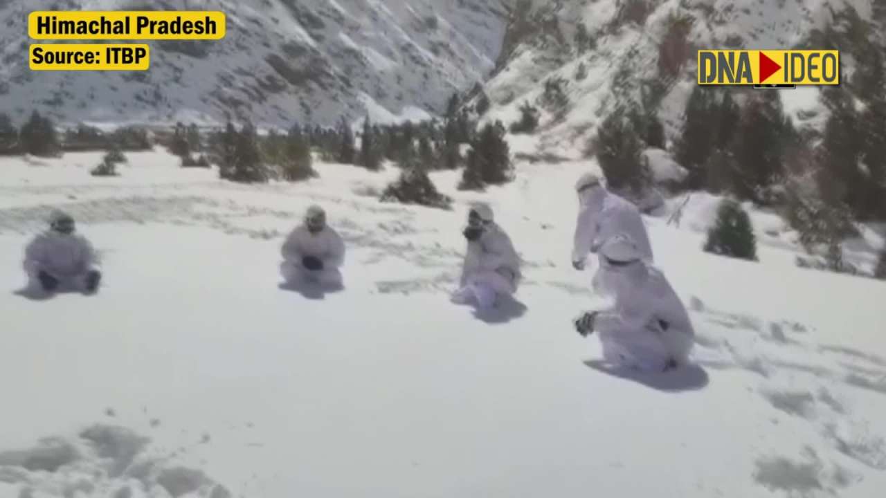HP: ITBP personnel play ‘drop the handkerchief’ in fresh snow