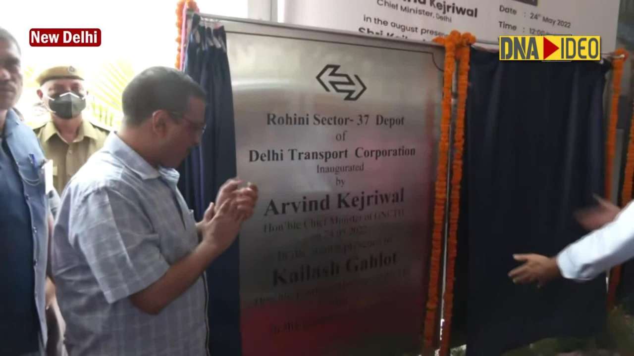 Delhi: CM Kejriwal flags off 150 electric buses at IP Extension bus depot