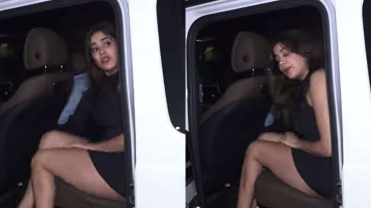 Janhvi Kapoor in short dress