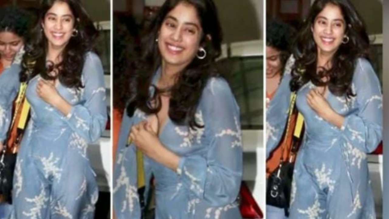 Janhvi Kapoor's 'oops moment' was caught on camera