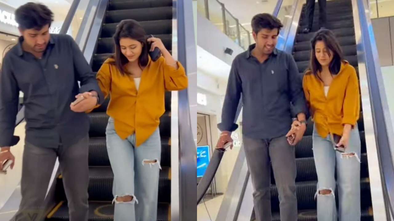 Heroine Anjali Sex X Videos - Lock Upp's Anjali Arora walks hand-in-hand with her boyfriend Aakash  Sansanwal